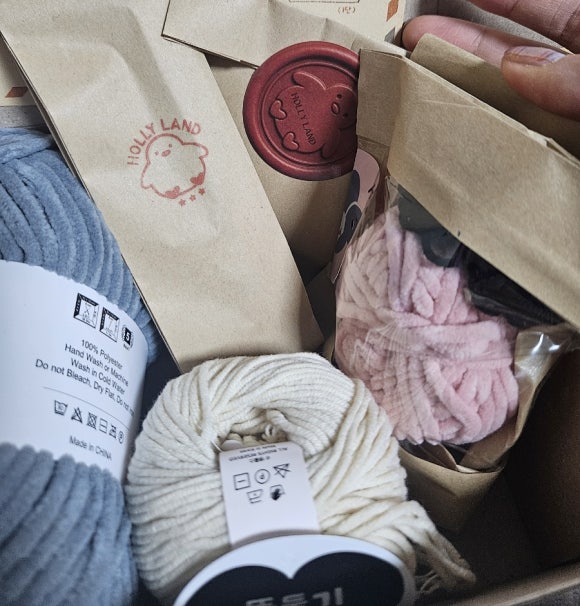 [물건 리뷰] 홀리랜드 뚱둘기 뜨개질 키트 후기